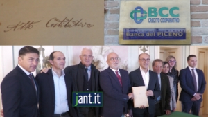 L'ARCHIVIO DELLA BCC, BANCA DEL PICENO, E' STATO DICHIARATO DI INTERESSE STORICO