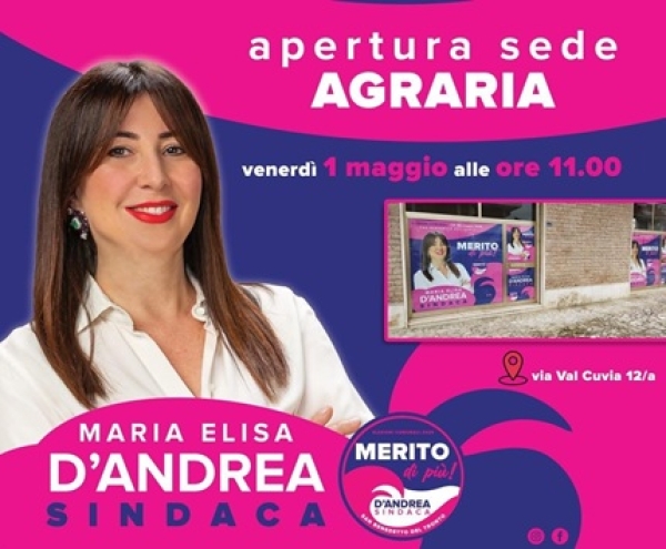 Apertura sede in zona Agraria della lista Merito di pi&ugrave;