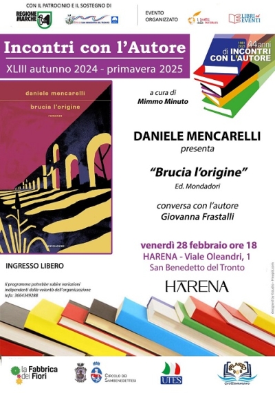 Daniele Mencarelli presenta il libro “Brucia l’origine