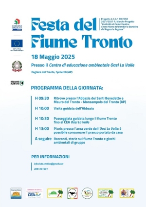 Domenica 18 maggio c&rsquo;&egrave; la &ldquo;Festa del fiume Tronto&rdquo;
