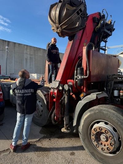 Comando Carabinieri per la Tutela del Lavoro, provvedimenti in seguito a controlli mirati in diversi settori produttivi della provincia