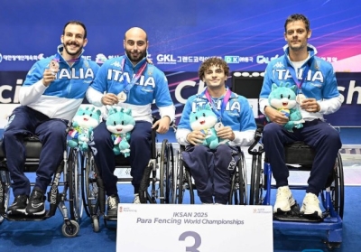 Il marchigiano Michele Massa al terzo posto mondiale con la Nazionale di Fioretto