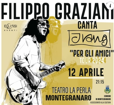 Filippo Graziani “Per gli Amici” del teatro La Perla di Montegranaro