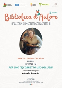 Tutto pronto per la terza edizione della rassegna &ldquo;Biblioteca d&rsquo;Autore&rdquo; che si terr&agrave; presso il Ninfeo di Cupra Marittima