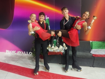 PATTINAGGIO ARTISTICO: DIAVOLI VERDE ROSA SUL PODIO AI CAMPIONATI ITALIANI FEDERALI IN DUE SPECIALITA’