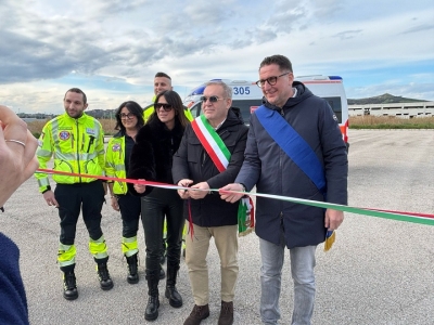 Inaugurata la nuova area per atterraggio dell’elisoccorso