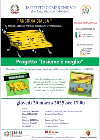 Giovedì 20 marzo l'inaugurazione della 