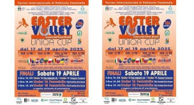TORNEO INTERNAZIONALE DI PALLAVOLO GIOVANILE ‘EASTER VOLLEY’ AL VIA, 400 PARTITE IN 14 COMUNI DEL TERRITORIO