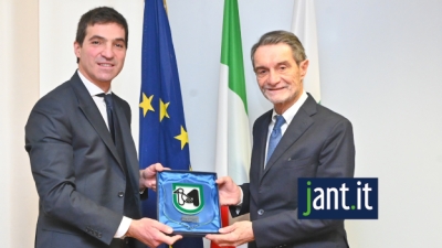 Visita a Palazzo Raffaello del Presidente della Regione Lombardia, Attilio Fontana