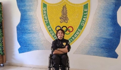Michele Massa è il primo atleta paralimpico della Fiamme Gialle nel settore Scherma