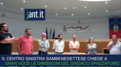 La sinistra Sambenedettese chiede a gran voce le dimissioni del sindaco Antonio Spazzafumo