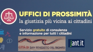 ATTIVO A SAN BENEDETTO DEL TRONTO IL PRIMO UFFICIO DI PROSSIMITA' DELLA REGIONE MARCHE