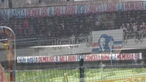 Messaggio di commiato per lo stadio F.lli Ballarin di San Benedetto del Tronto