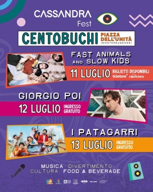 Tutto pronto per la quarta edizione del Cassandra Fest