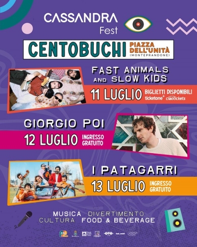 Tutto pronto per la quarta edizione del Cassandra Fest