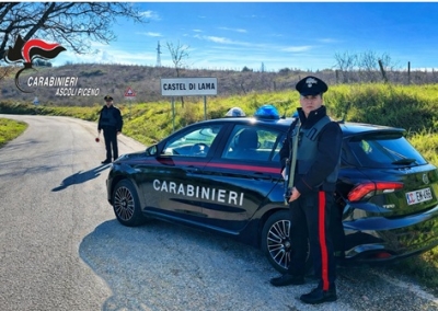 FOLIGNANO, VILLA PIGNA E CASTEL DI LAMA: CONTROLLI DEI CARABINIERI DELLA COMPAGNIA DI ASCOLI PICENO