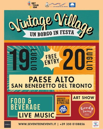 Vintage Village: un Borgo in Festa il 19 e 20 Luglio 2025 nel Paese Alto di San Benedetto