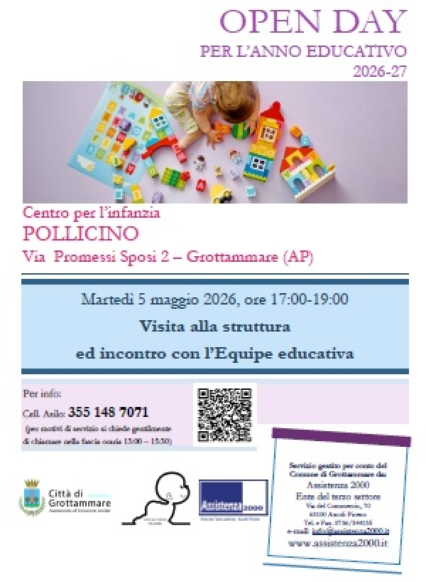 Servizi per l&rsquo;infanzia: a maggio gli open day