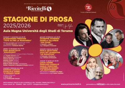 La Riccitelli presenta le Stagioni e gli eventi dei prossimi mesi, tutto il programma