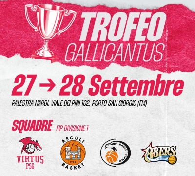 Trofeo Gallicantus, Porto San Giorgio anticipa il Campionato di Divisione 1