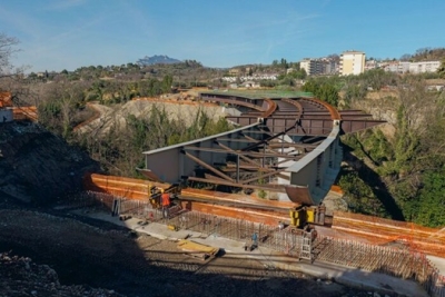 Ad Ascoli Piceno varato il ponte sul fiume Tronto