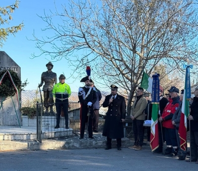 Frazione Rapino (Te): apposta una targa per ricordare il Carabiniere Medaglia D’Argento al Valor Militare Giuseppe Cortellucci
