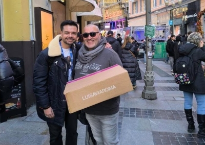 Ascoli Piceno - Missione a Sanremo per portare le olive ai cantanti: la storia di Massimo Croci