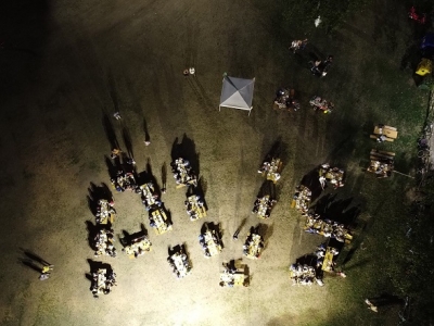 Nell'area ex galoppatoio di San Benedetto si è svolta la cena elettorale sotto le stelle organizzata da Alleanza Verdi Sinistra.