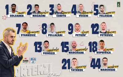 Gli atleti della Yuasa Battery hanno scelto i numeri di maglia