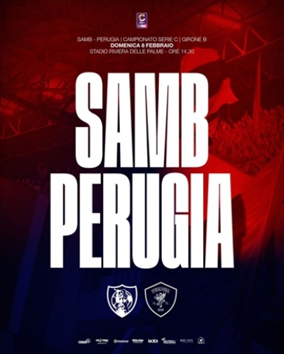 SAMB – PERUGIA, INFO ACCREDITI E BIGLIETTI