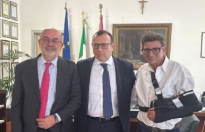 IL QUESTORE DI ASCOLI PICENO HA RICEVUTO I PRESIDENTI DELLA U.S. SAMBENEDETTESE E DELL'ASCOLI CALCIO 1898 F.C.