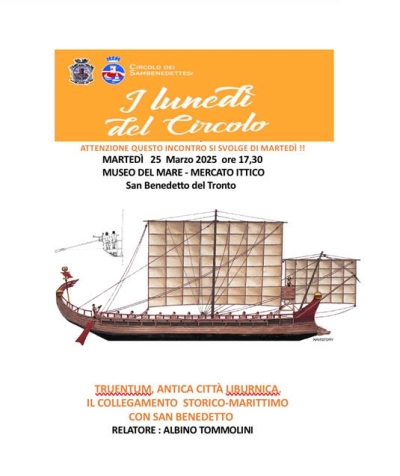 Museo del Mare, ospite del Circolo dei Sambenedettesi lo studioso Albino Tommolini