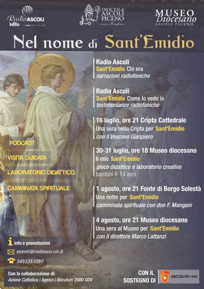“Nel nome di Sant’Emidio”: da Radio Ascoli e Museo Diocesano una serie di inizia've per conoscere meglio il santo patrono