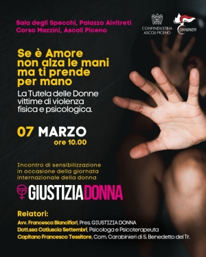 Se &egrave; amore non alza le mani ma ti prende per mano