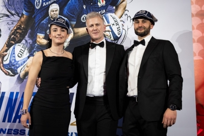 Andrea Piardi e Clara Munarini ricevono il cap per le direzioni internazionali nel Sei Nazioni