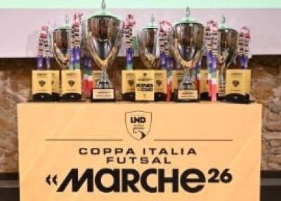 MARCHE 2026, SI ALZA IL SIPARIO SUL MAXI EVENTO NELLA CONFERENZA STAMPA DI ANCONA: I TABELLONI DELLE COPPE ITALIA MASCHILI DI FUTSAL