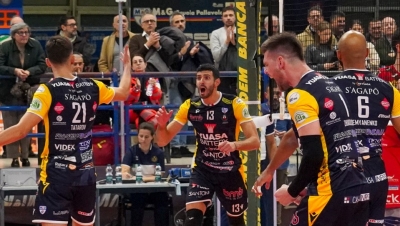 Yuasa Battery sconfitta in casa da Piacenza, ma è festa grande per la permanenza in Superlega
