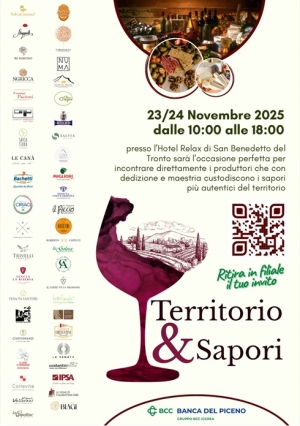"Territorio &amp; Sapori&rdquo;, l'iniziativa che porta a San Benedetto due giorni dedicati all&rsquo;enogastronomia locale