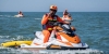 Attacco epilettico in spiaggia, soccorso in moto d'acqua
