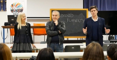 PICENO CINEMA FESTIVAL 2025: LORENZO FLAHERTY AL LICEO ROSETTI