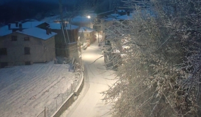 Ascoli Piceno - Risveglio imbiancato tra Arquata e Montemonaco: e non era un pesce d'aprile