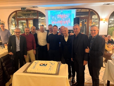 La cena Offida Family 2025 unisce aziende, tifosi e calciatori