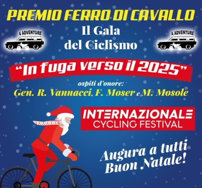 Il Generale Roberto Vannacci, Francesco Moser e Mara Mosole: tre grandi firme al Galà del Ciclismo-Premio Ferro di Cavallo