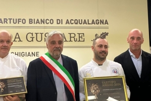 Lo chef ascolano Davide Camaioni trionfa ad Acqualagna