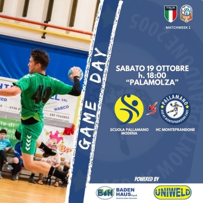 Prepartita: Modena vs Hc Monteprandone Pallamano