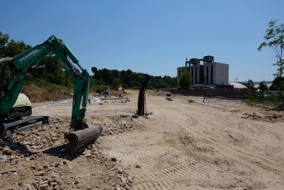 In corso i lavori per la realizzazione dell'area camper al Pennile di Sotto