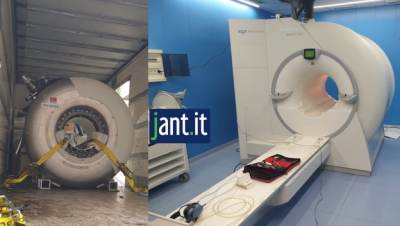 RIMOSSA LA VECCHIA RISONANZA MAGNETICA DELL’OSPEDALE ‘MAZZONI’ AL VIA I LAVORI DI ADEGUAMENTO DEGLI SPAZI PER INSTALLARE LA NUOVA