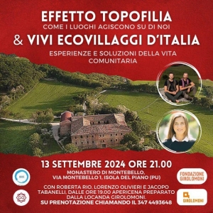 I luoghi del cuore e le comunit&agrave; degli ecovillaggi: gli scrittori incontrano il pubblico al Monastero di Montebello