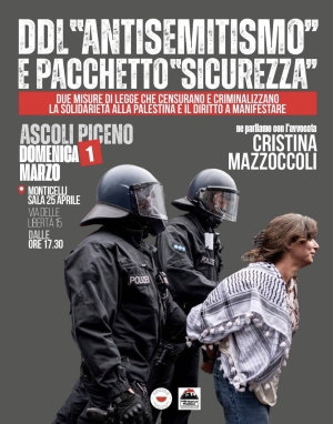 "DDL ANTISEMITISMO E PACCHETTO SICUREZZA"