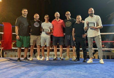 Riunione pugilistica in piazza Kursaal a Grottammare